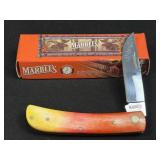 (SC) Marbles Folding Pocket Knife MR579 IOB Orange