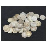 (SC) One Roll Roosevelt Dimes 90% Silver