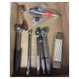 Tray Lot Of Assorted Ratchets, Vintage Lufkin 6"