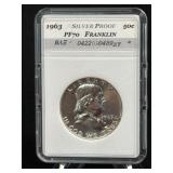 (SC) 1963 Silver Benjamin Franklin Half Dollar