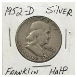 (SC) 1952-D Silver Franklin Half Dollar 90%