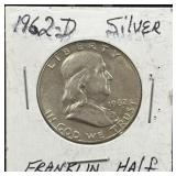 (SC) 1962-D Silver Franklin Half Dollar 90%