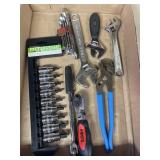 Tray Lot Of Assorted Tools Including Pittsburgh