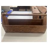 Handmade wooden toolbox 30 inches overall