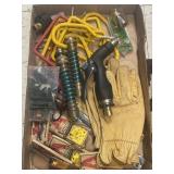 Tray Lot Of Assorted Items Including Hose Repair,