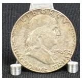 (SC) 1963 Franklin Half Dollar 90% Silver