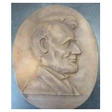 Large Cast Iron Abraham Lincoln Bust 19.5ï¿½ X 24ï¿½