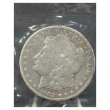 (SC) 1902-S Morgan Silver Dollar Tough Date VF