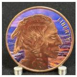 (SC) 1 oz ADVP .999 Colorized Copper Buffalo