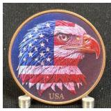 (SC) Freedom Eagle One AVDP Ounce .999 Colorized