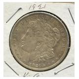 (SC) 1921-P VG Morgan Silver Dollar 90% Silver