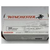 (SC) Winchester 38 Special 130 Grain Full Metal