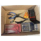 Tray Lot Of Assorted Items Including Mini Pliers,
