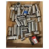 Tray Lot Of Assorted Sockets