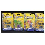 (C) 4 Pc Marvel Avengers Action Figures 4ï¿½ As