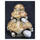 (C) Decorative Stacked 'Three's a Crowd' Bobble