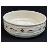 (B) Longaberger Woven Traditions Red Soup Cereal