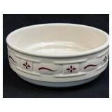 (B) Longaberger Woven Traditions Red Soup Cereal