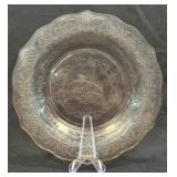 (C) Vintage Normandie Pink Depression Glass Bread