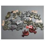 (D) Several Glittered Christmas Ornaments as