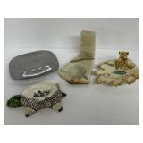 (D) Assorted Ashtrays including Marble etc  as