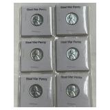 (SC) 6 Steel War Pennies