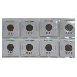 (SC) 8 Wheat Pennies