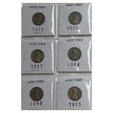 (SC) 8 Wheat Pennies