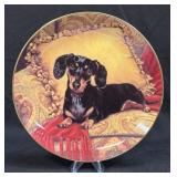 (B) Vintage Danbury Mint Dachshund Plate 'Oh, So