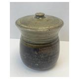 (D) 4ï¿½ Studio Pottery Lidded Jar