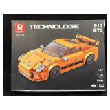 (C) 338pcs Porsche 911 GT3 Sports Car Building