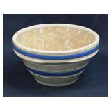 (B) Antique  Blue and White Band Ribbed Yellow