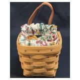 (B) Longaberger 1998 Small Hanging Wall Basket