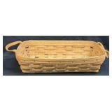 (B) Vintage 1996 Longaberger Bread Basket with