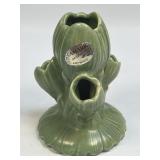 (C) Vintage Green Tulip 5.5' Vase N-19 Camark