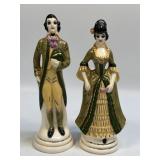 (C) Vintage Ressa Ceramic Figurines Art Deco Lamp