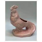 (D) Vintage McCoy Pottery Pink Rooster Planter