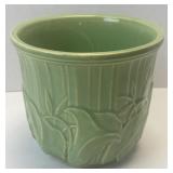 (D) Vintage McCoy Calla Lily Celadon Flower Pot