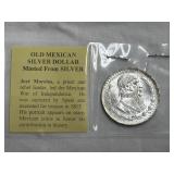 (SC) Old Mexican Silver Dollar