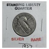 (SC) 1927 Standing Liberty Quarter Silver Rare