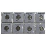 (SC) 8 Old Jefferson Nickels