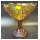 (B) Vintage Carnival Glass Indiana Grape Harvest