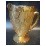 (B) Vintage Jeanette Marigold Iris and Herringbone