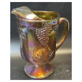 (B) Vintage Indiana Glass Amber Gold Carnival