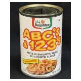 (B) Chef Boyardee ABC 123 Cheese Pasta Tin Metal