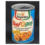 (B) Vintage Chef Boyardee BeefOgetti Pasta With