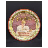 (B) COCA COLA 75 ANNIVERSARY TRAY 1976 METAL LOU