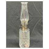 (B) Vintage 9.75ï¿½ CRYSTAL CLEAR GLASS LAMPLIGHT