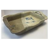 (B)14ï¿½ x 9 1/2ï¿½ x 2 1/2ï¿½ Studio Art Pottery Signed