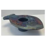 (B) 6 1/2ï¿½ Iridescent Fish-Shaped Flower Frog